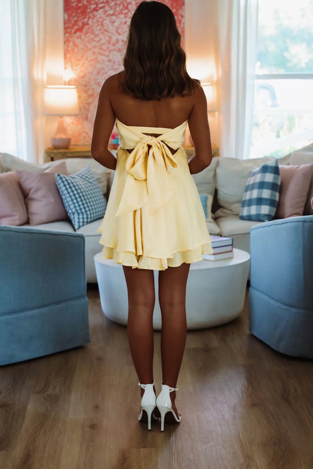 Light as a Feather Mini Dress - Yellow - Image 3