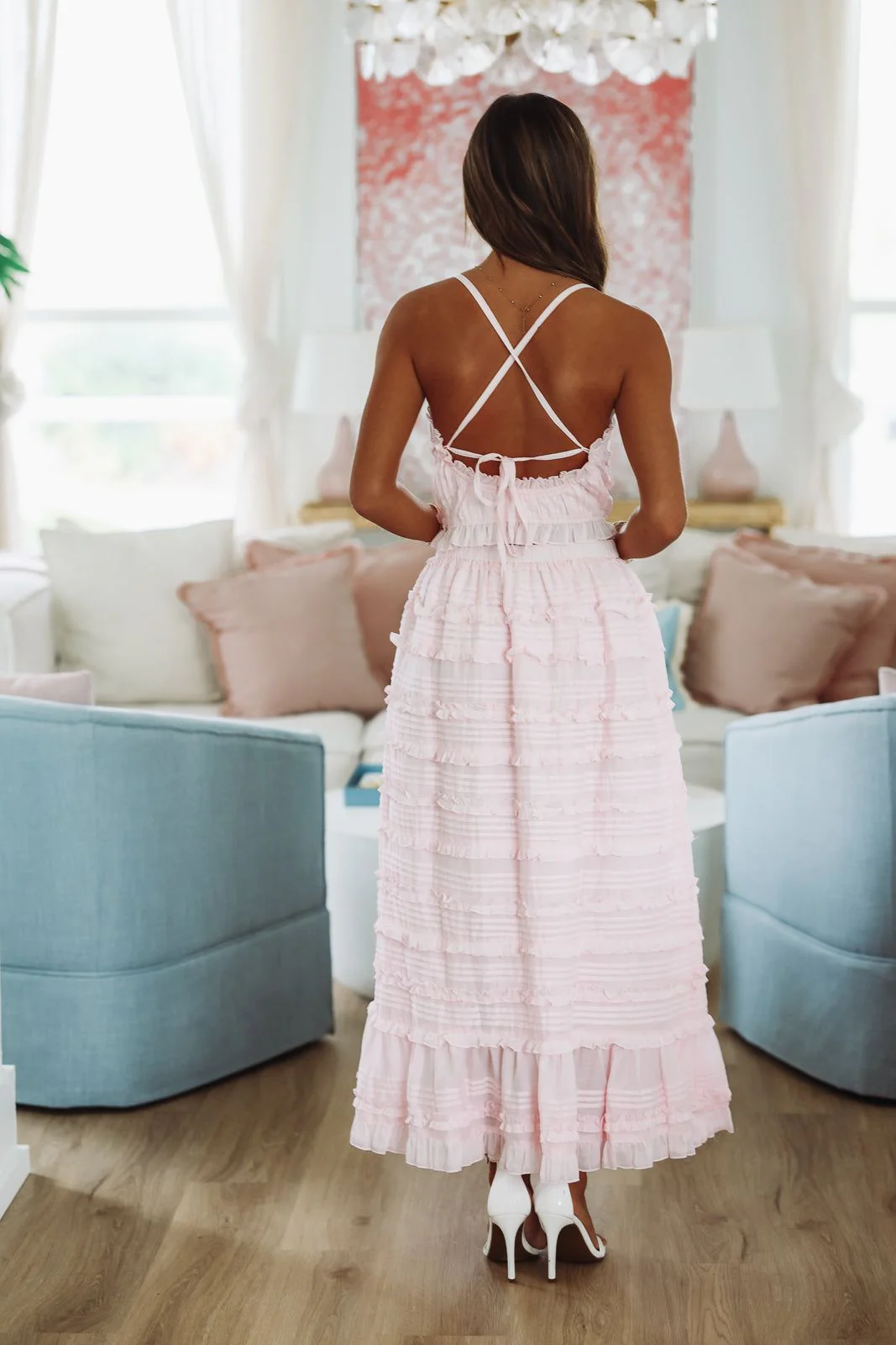 Lili Top and Maxi Skirt Set by Amy Jane London - Pink - Image 4