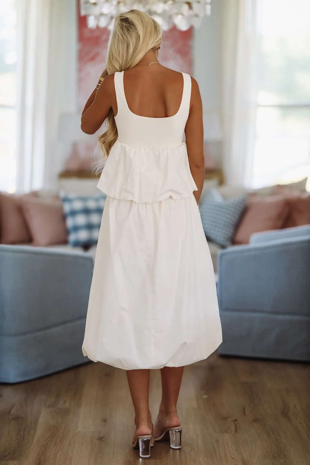 Long Nights Midi Skirt - Cream (FINAL SALE) - Image 2
