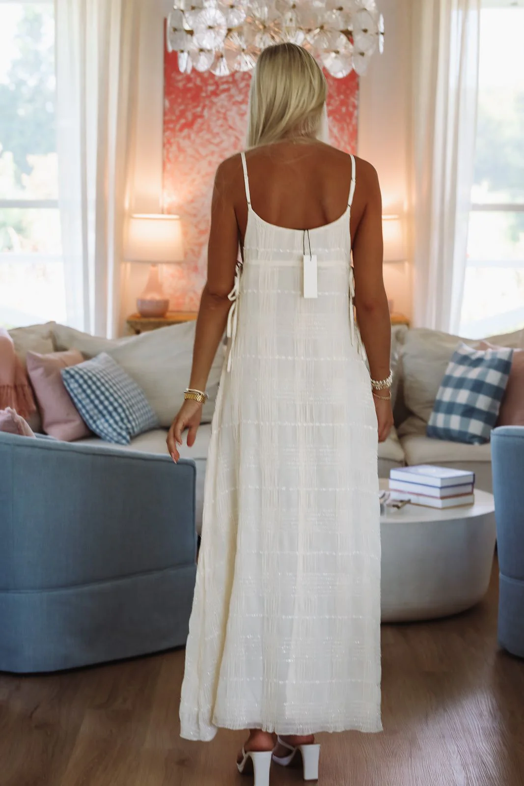 Lost Without You Maxi Dress - Ivory - Image 3
