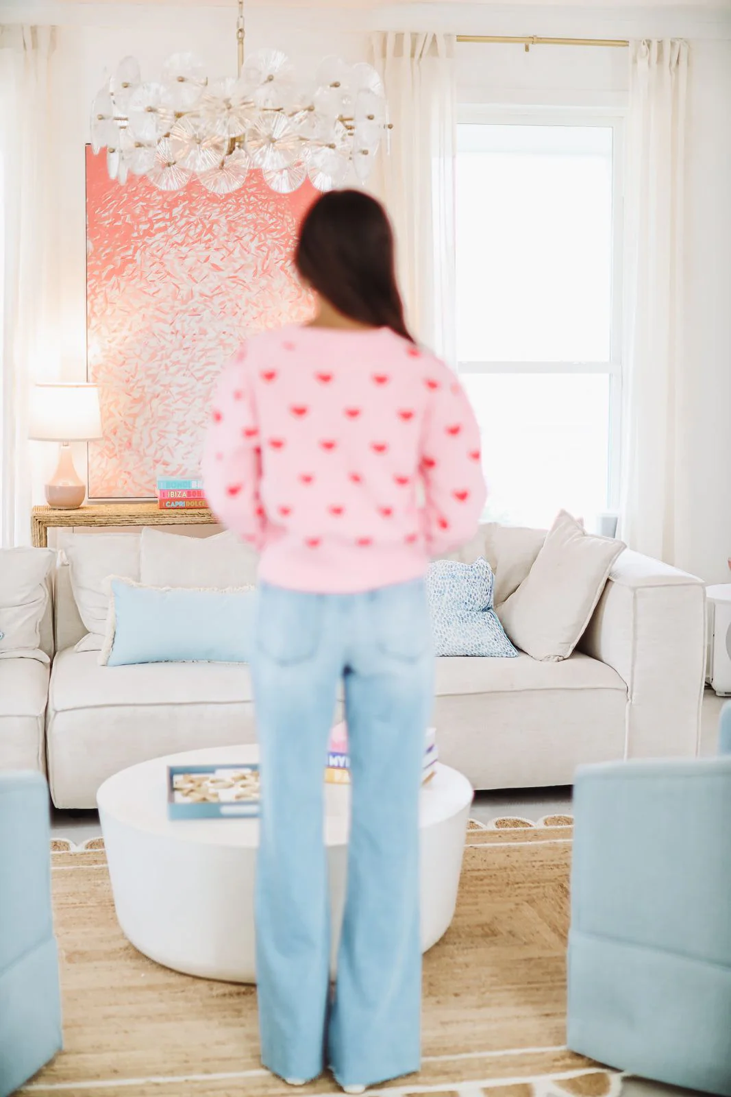 Loving Muse Bow Sweater - Pink and Red - Image 2
