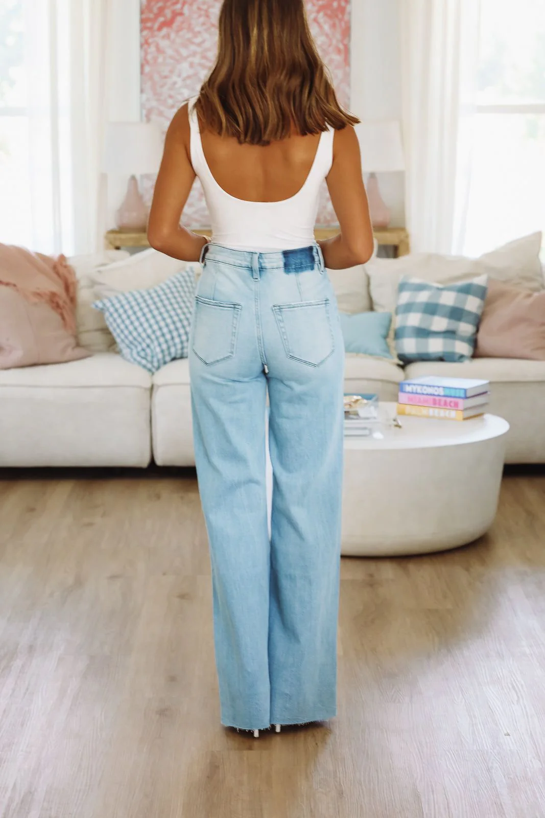 Macy Super High Rise Jeans - Light Wash - Image 4