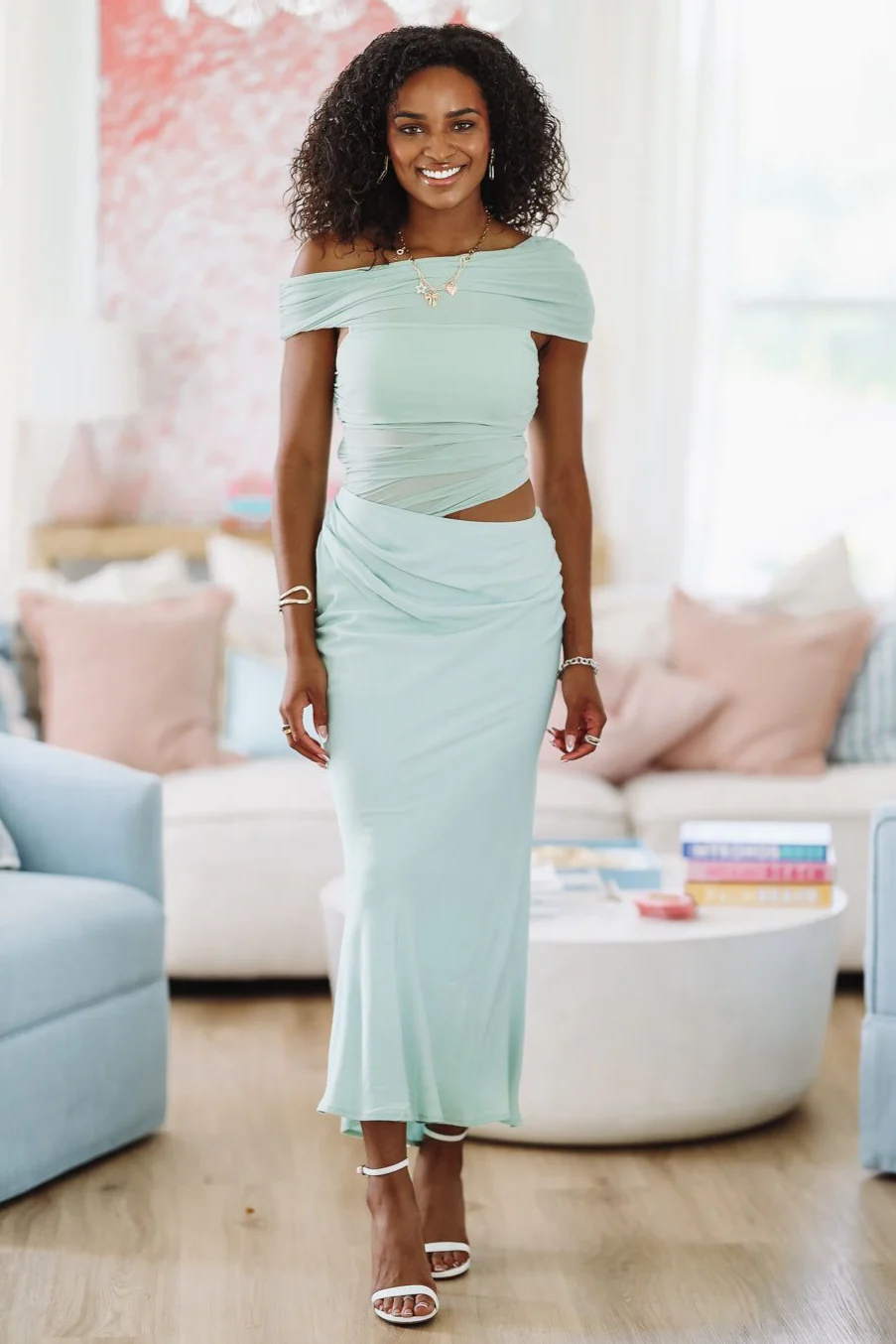 Magical Moments Maxi Dress - Sage - Image 4