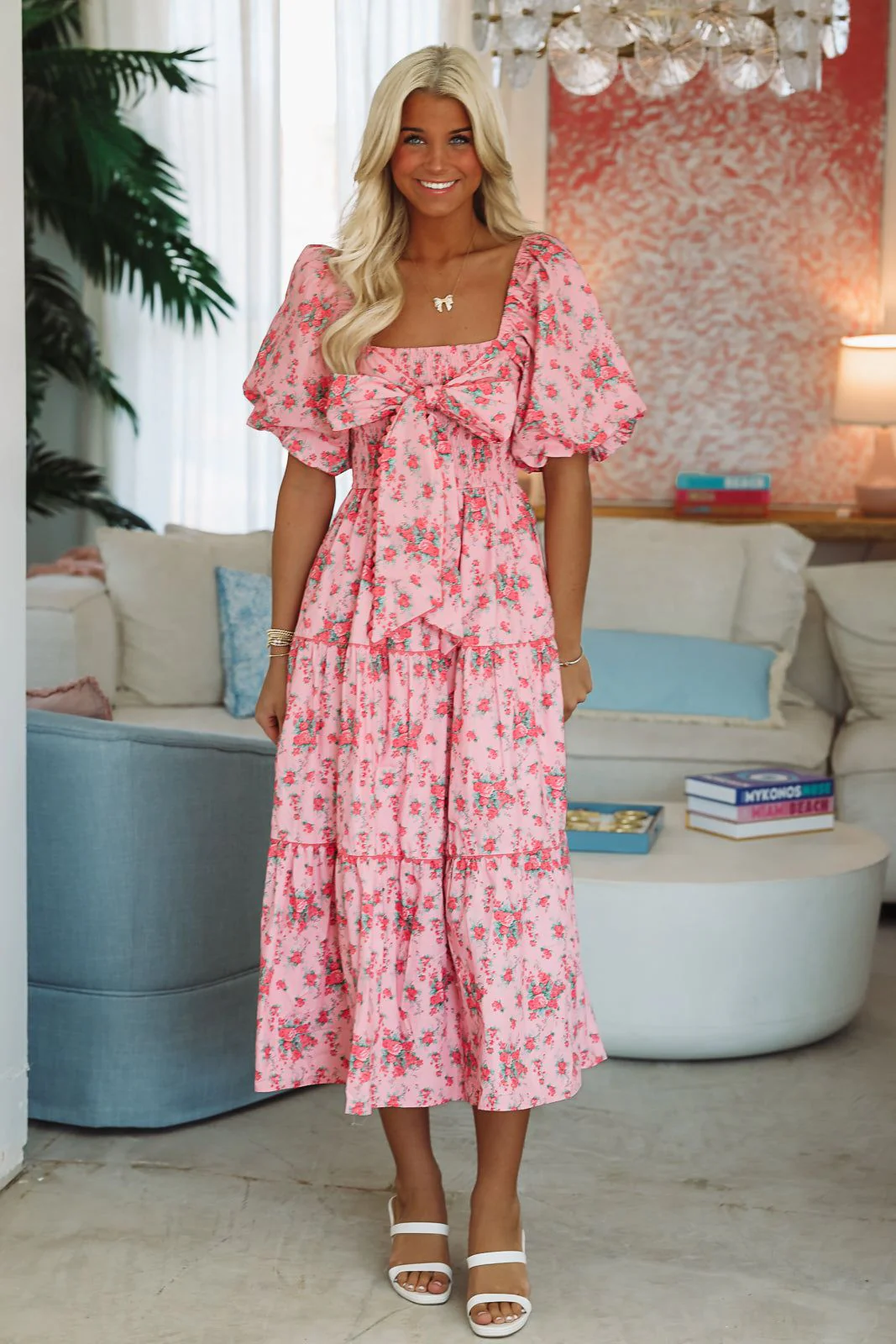 Magnolia Lane Maxi Dress - Pink - Image 4