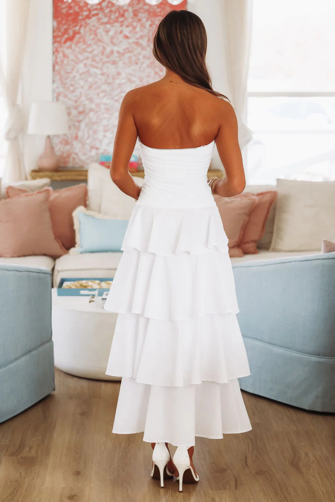 Mathilda Maxi Dress - White - Image 3
