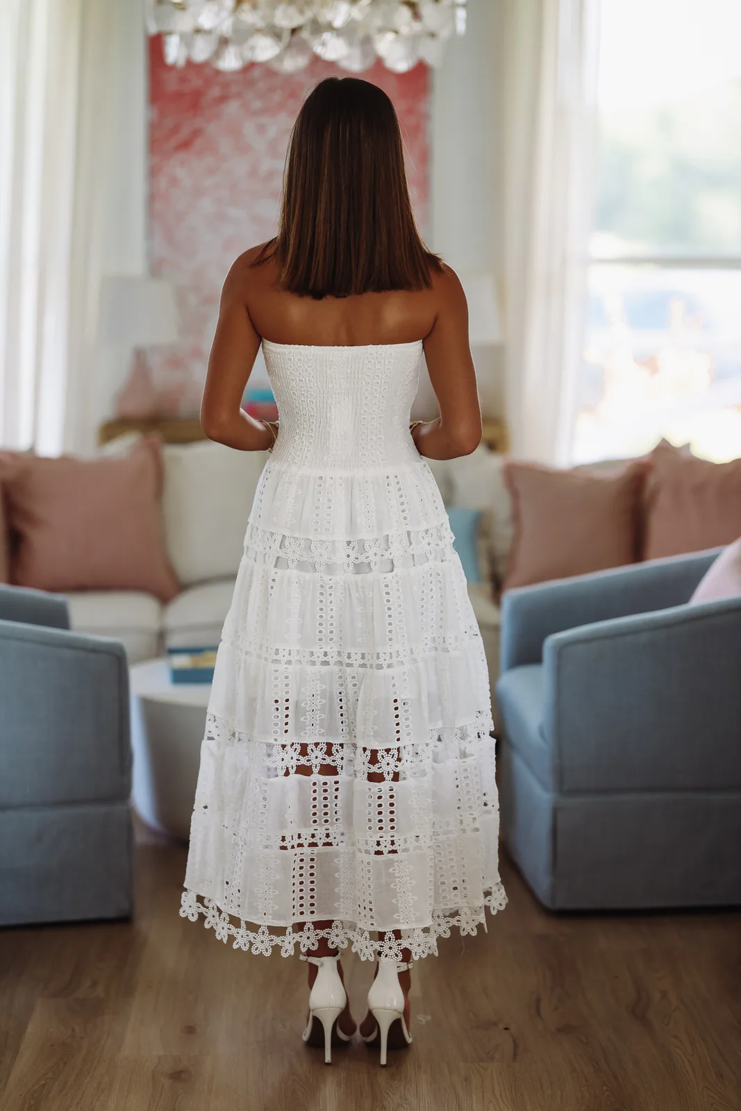 May I Have Your Attention Please Midi Dress - White - Image 4