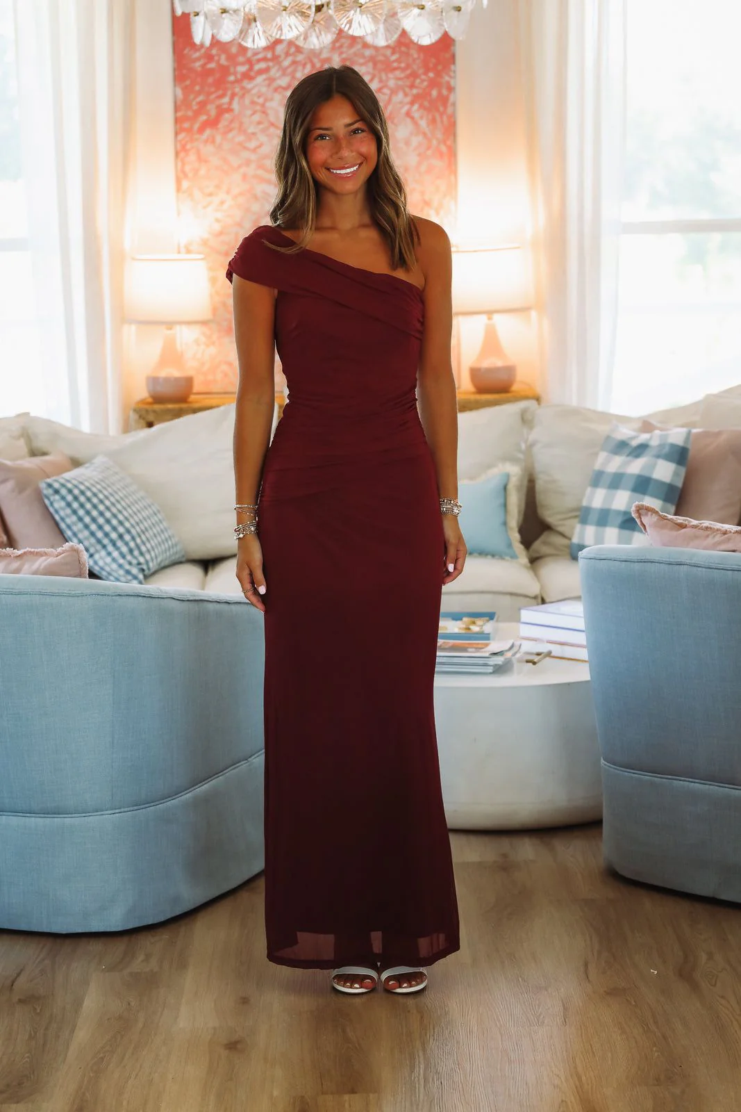 Meet Glamour Maxi Dress - Wine - Image 2