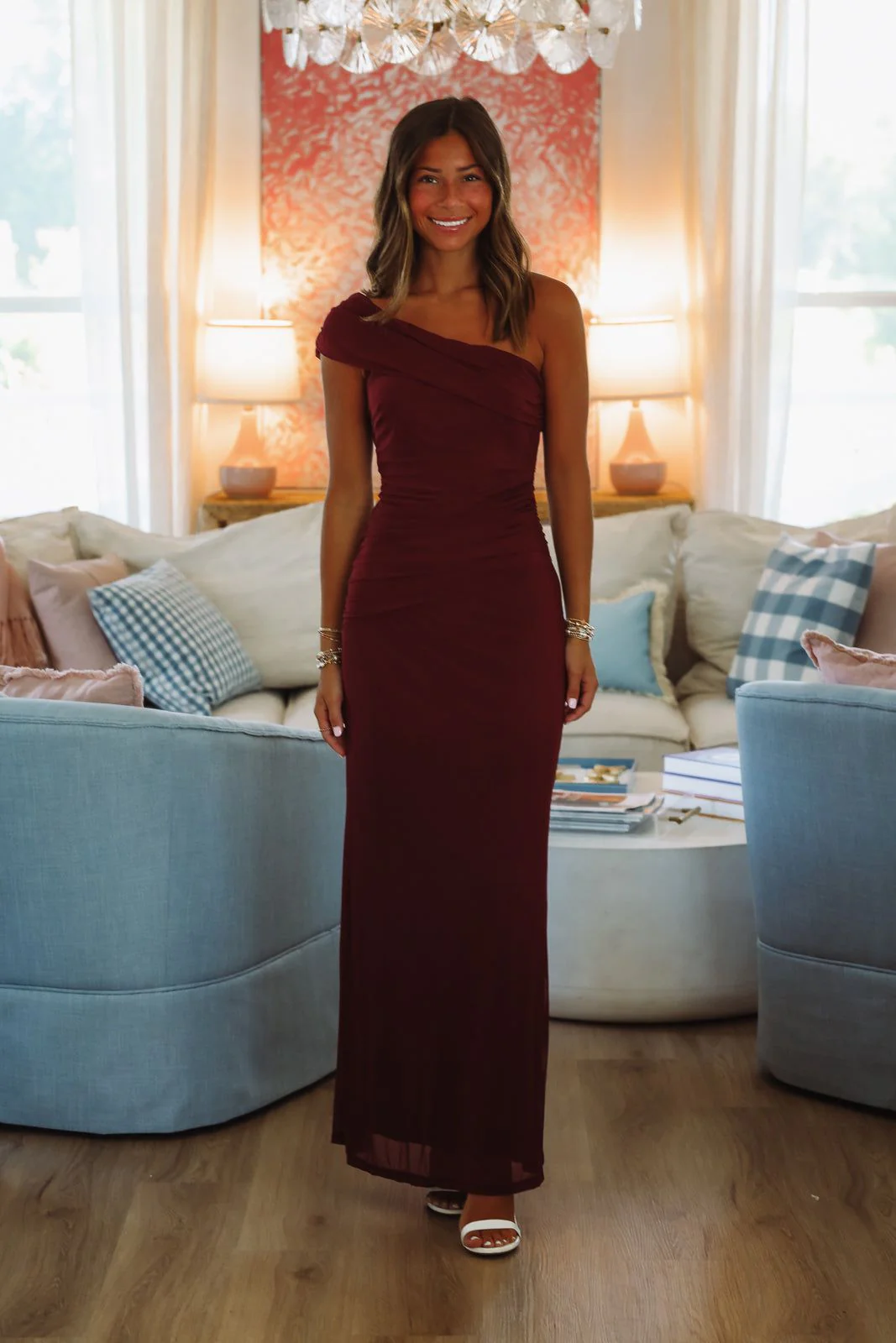 Meet Glamour Maxi Dress - Wine - Image 3