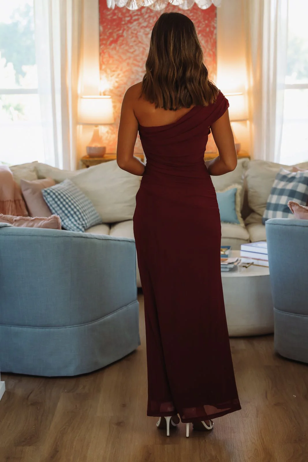 Meet Glamour Maxi Dress - Wine - Image 4