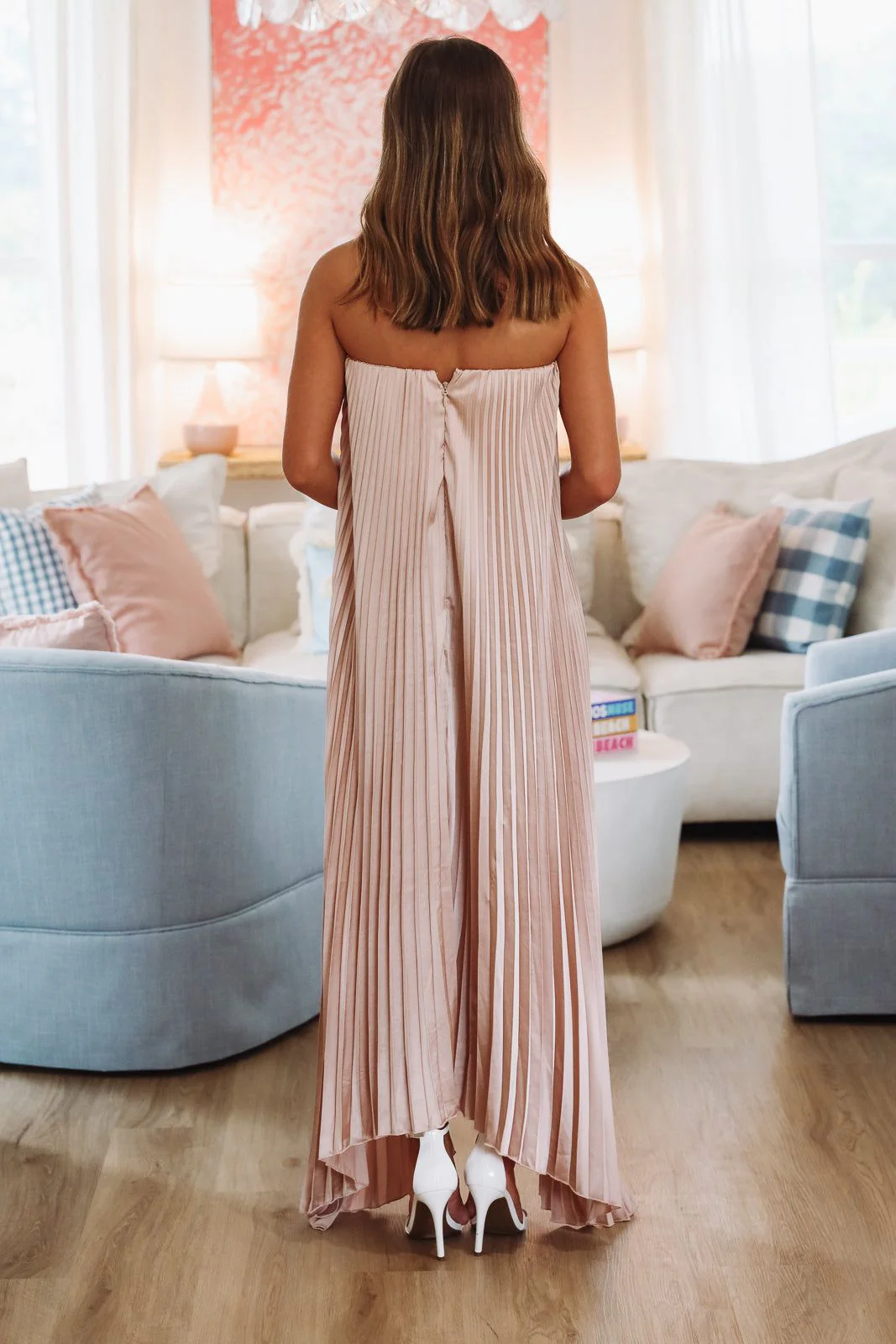 Moonlight Maxi Dress - Blush - Image 4