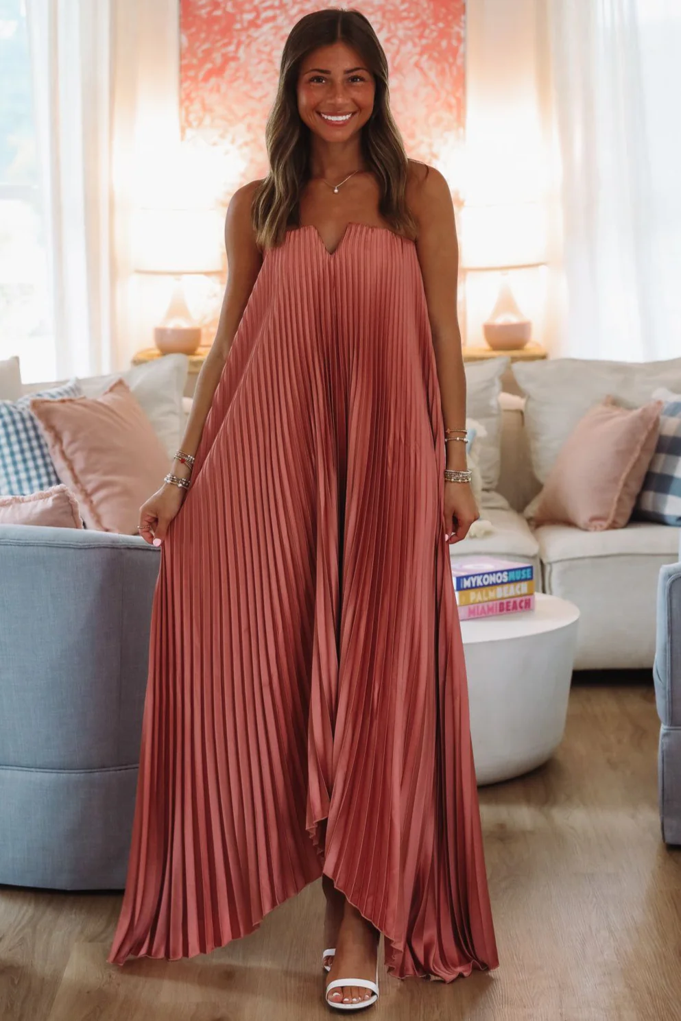 Moonlight Maxi Dress - Blush Pink