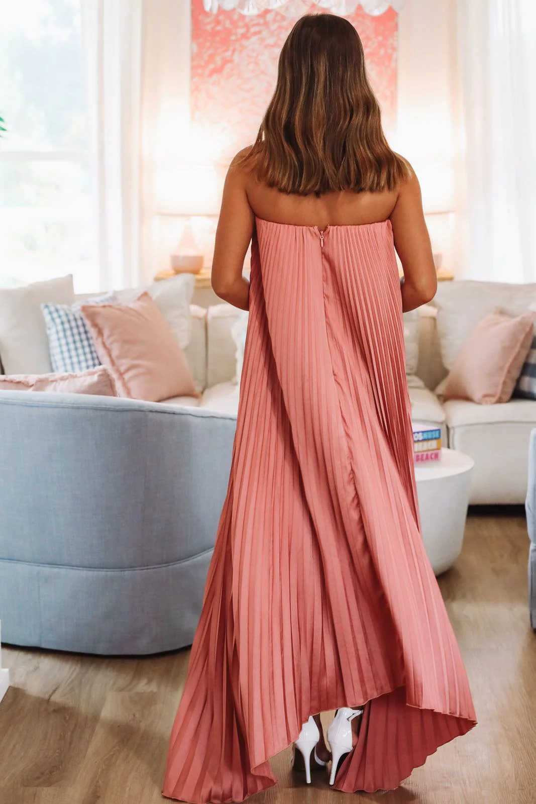 Moonlight Maxi Dress - Blush Pink - Image 3