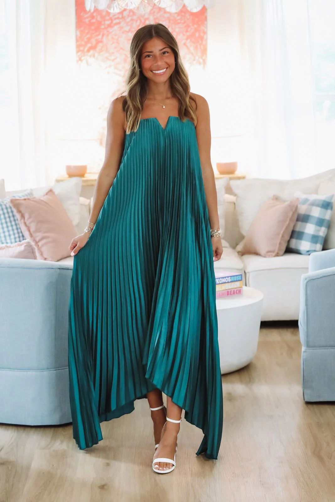 Moonlight Maxi Dress - Green - Image 2