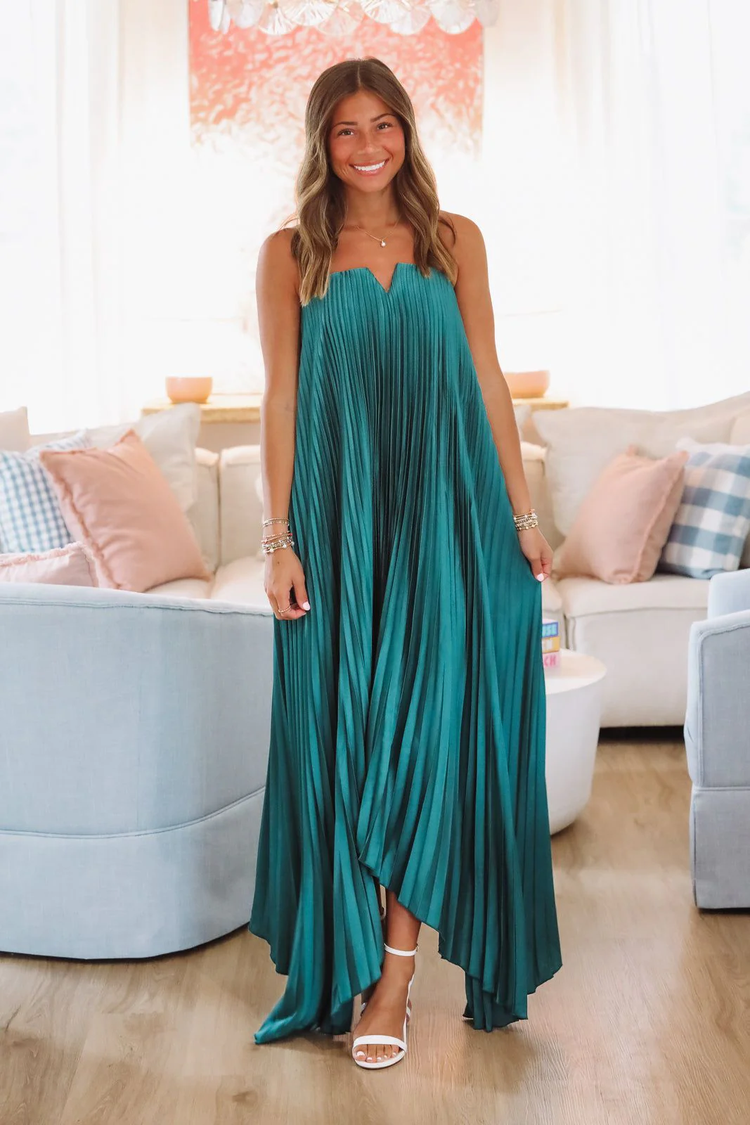 Moonlight Maxi Dress - Green - Image 3