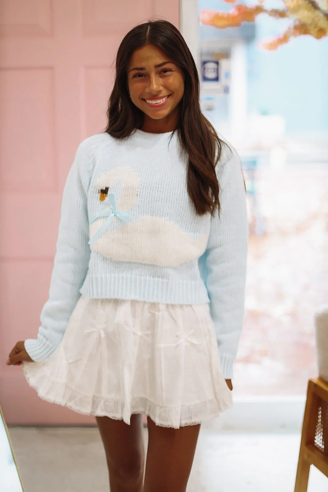 My Swan Song Sweater - Blue - Image 7