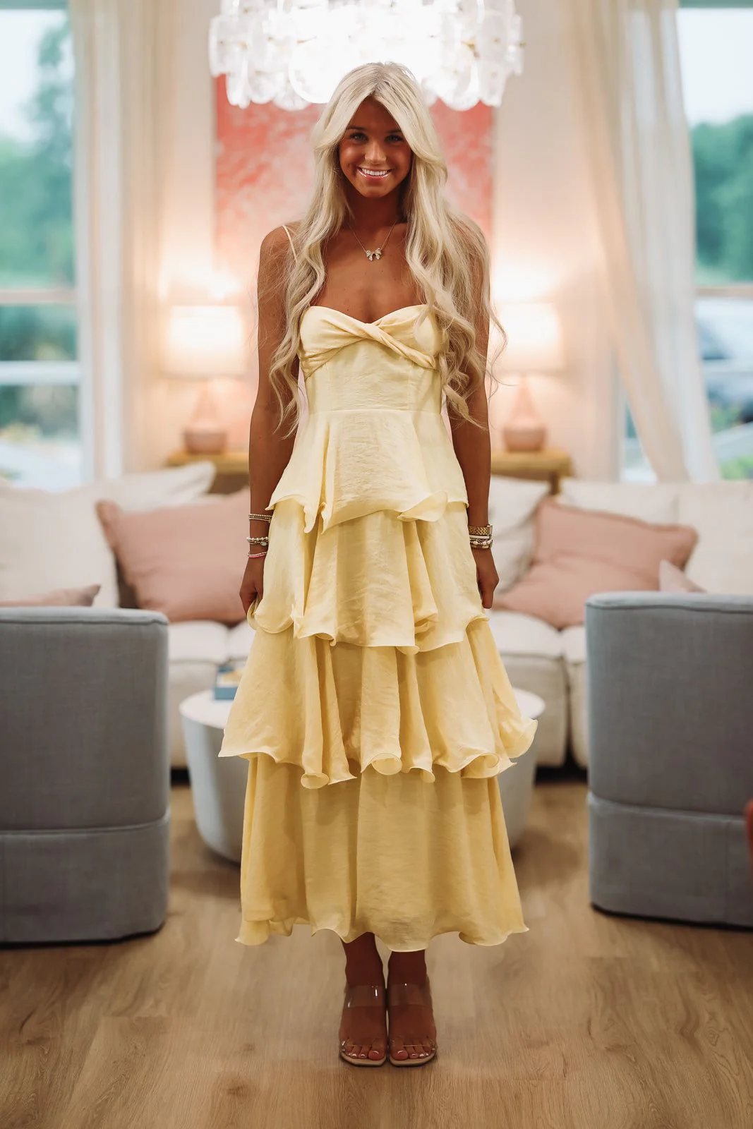 One More Dance Maxi Dress - Yellow - Image 2