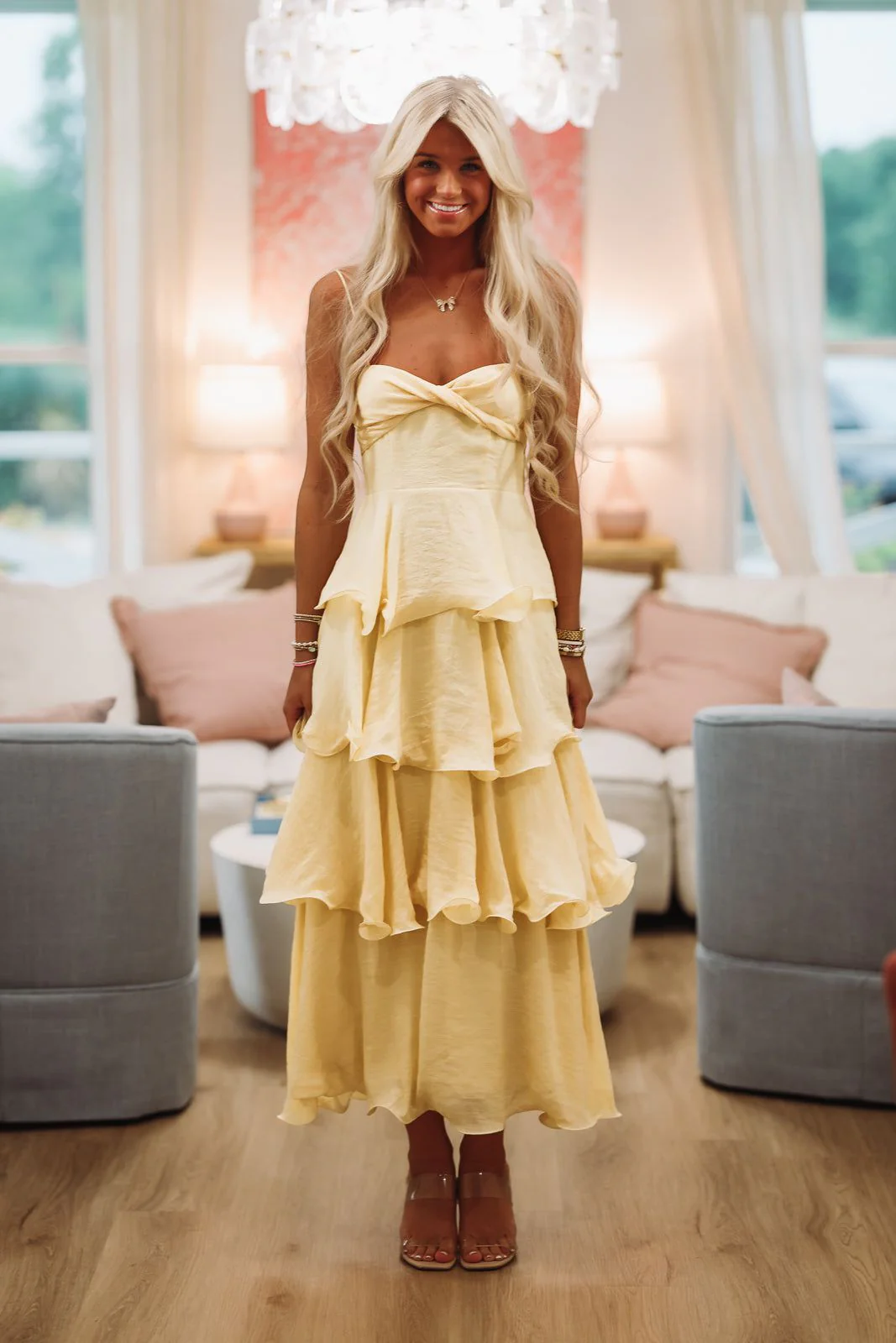 One More Dance Maxi Dress - Yellow - Image 3
