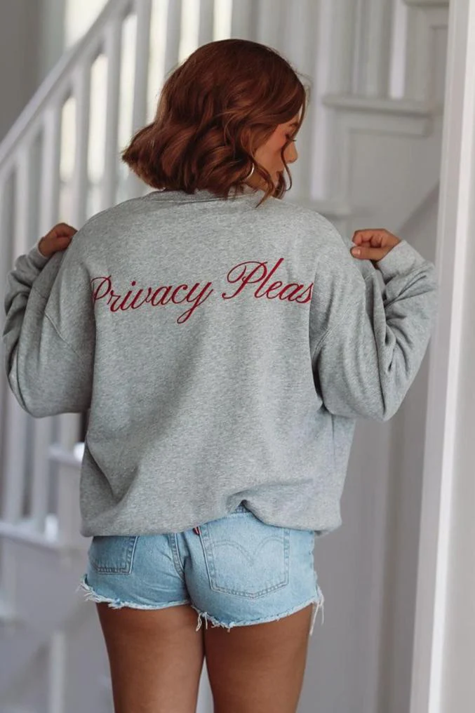 Paris Oversized Sweatshirt - Heather Grey