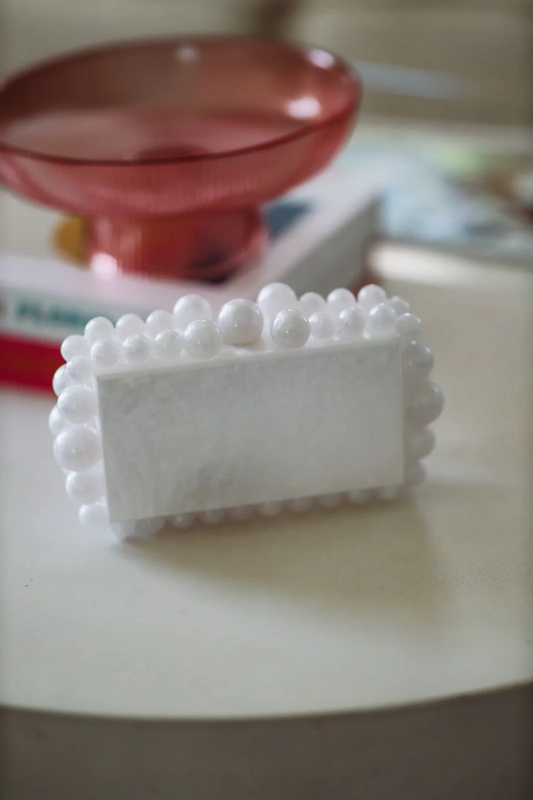 Pearl Ball Clutch - Ivory