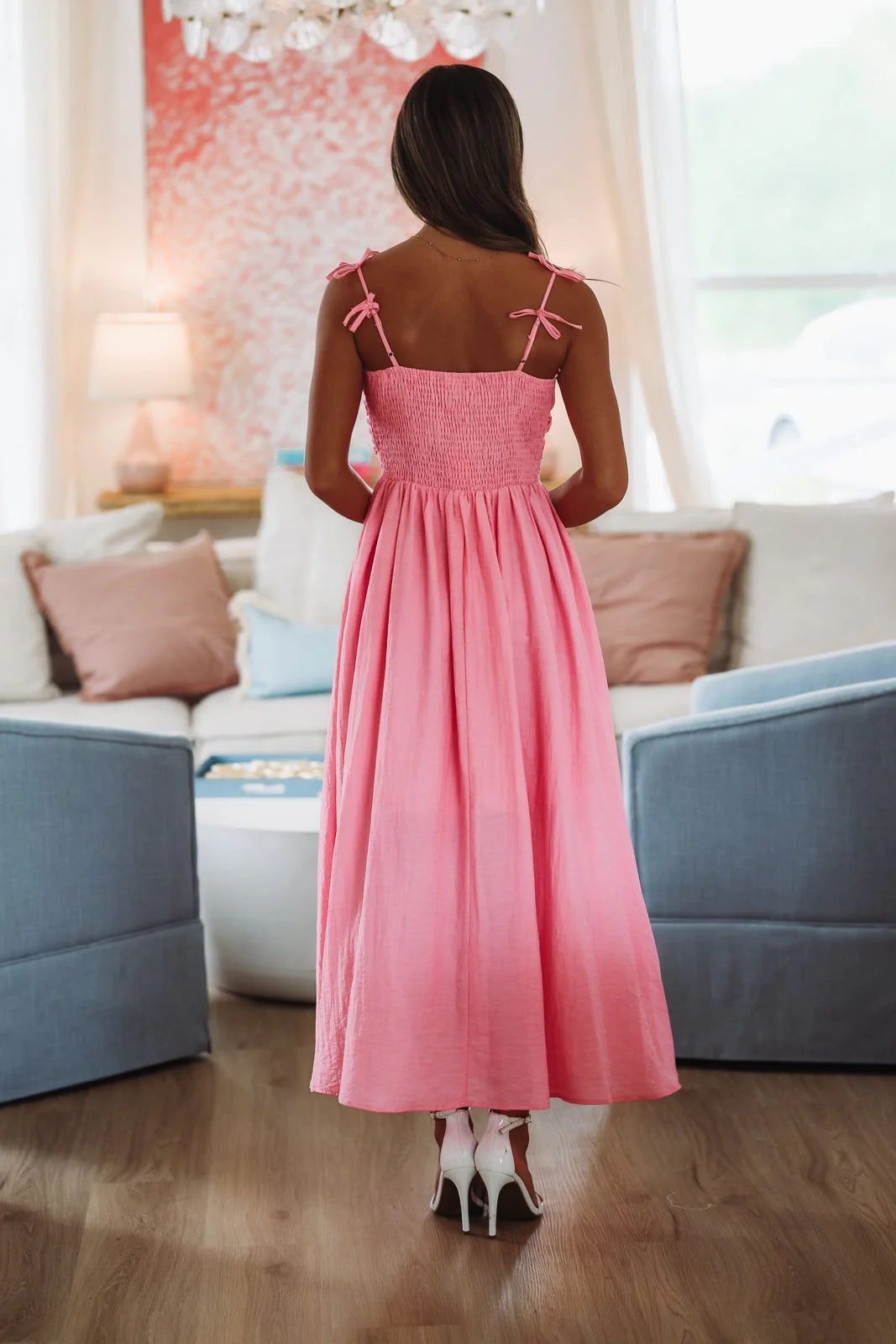Pink Paradise Maxi Dress - Pink - Image 3