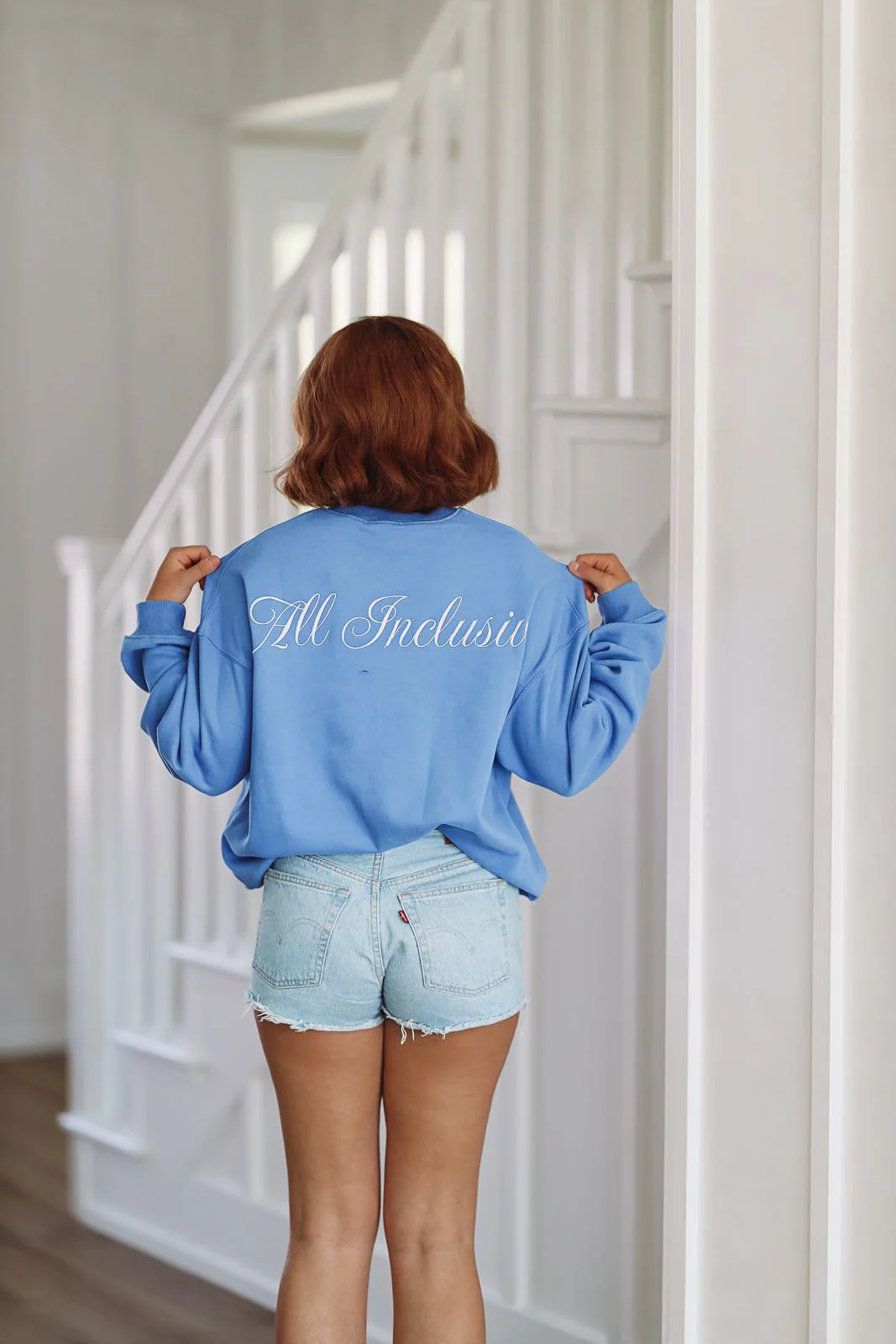 Portofino Oversized Sweatshirt - Blue (FINAL SALE) - Image 3