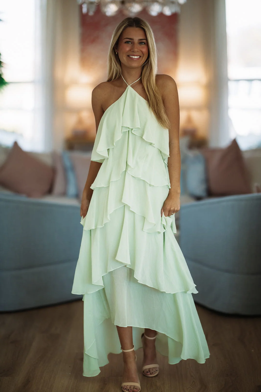 Quiet Storm Maxi Dress - Sage - Image 2