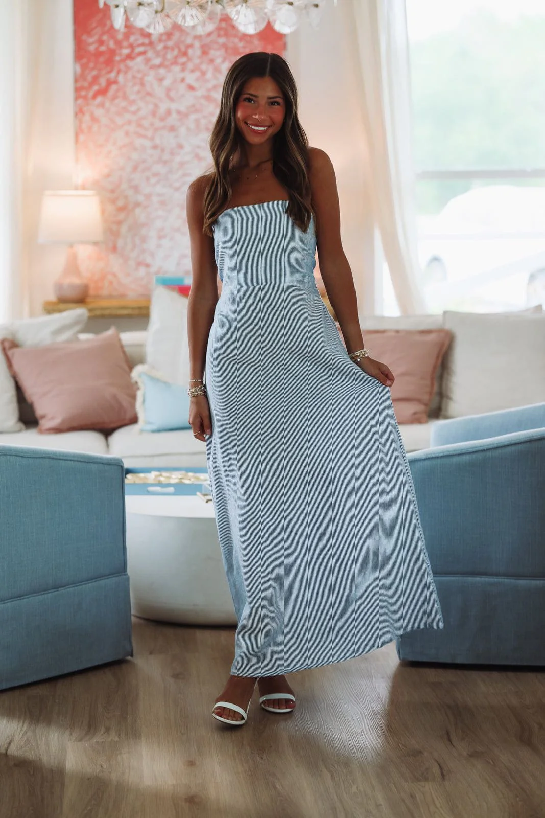 Regency Maxi Dress - Navy - Image 2