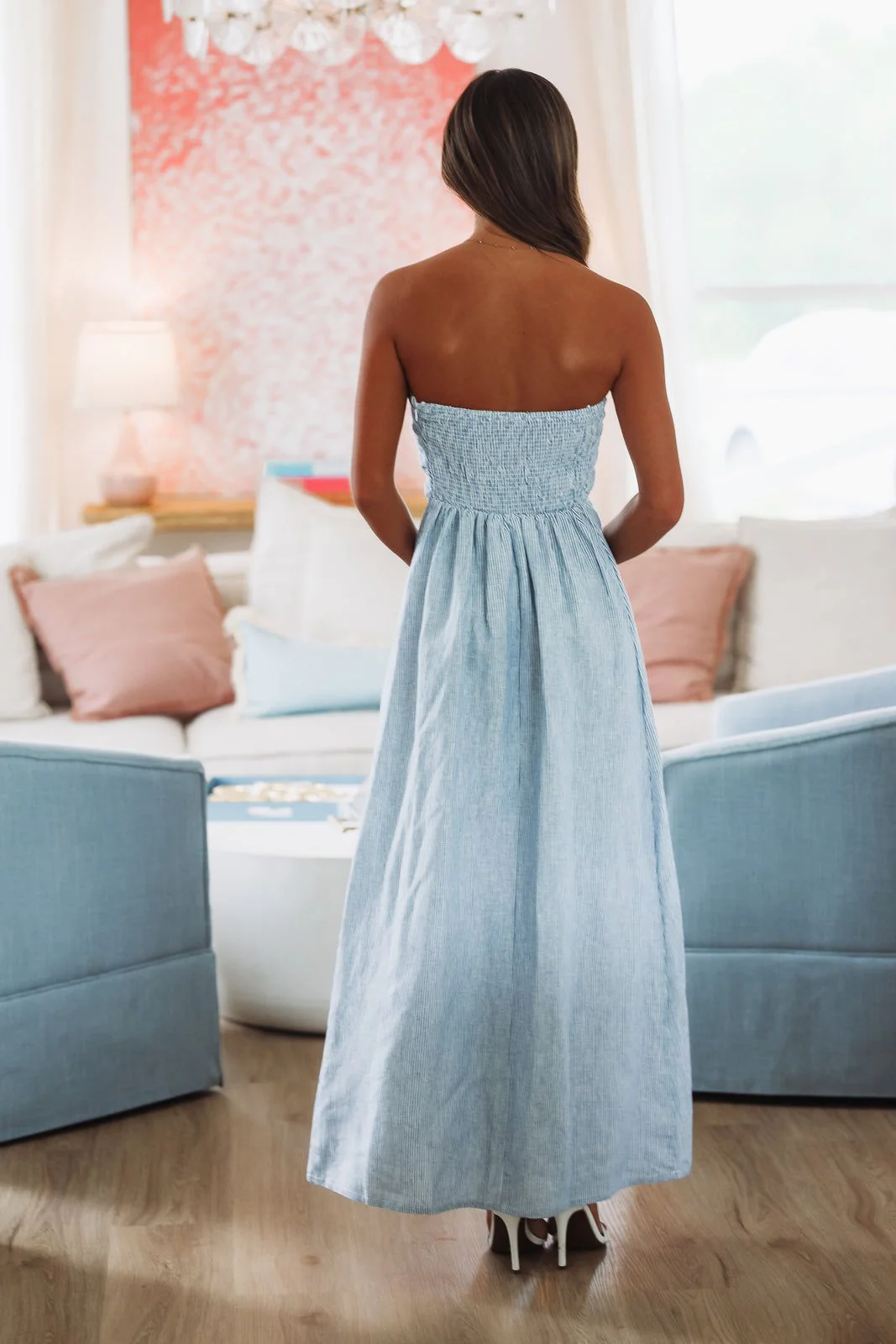 Regency Maxi Dress - Navy - Image 4