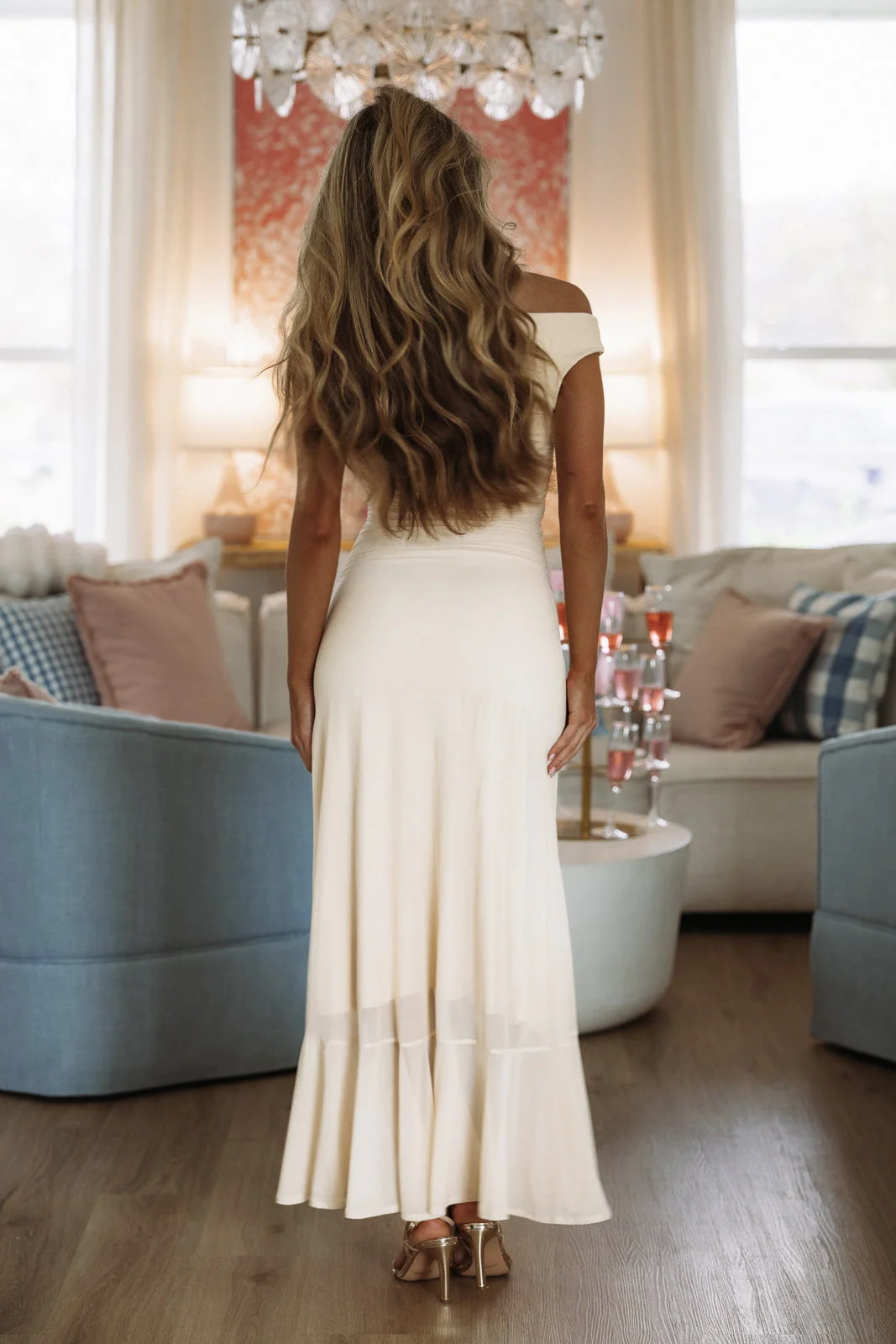 Rosaline Maxi Dress - Light Yellow - Image 4