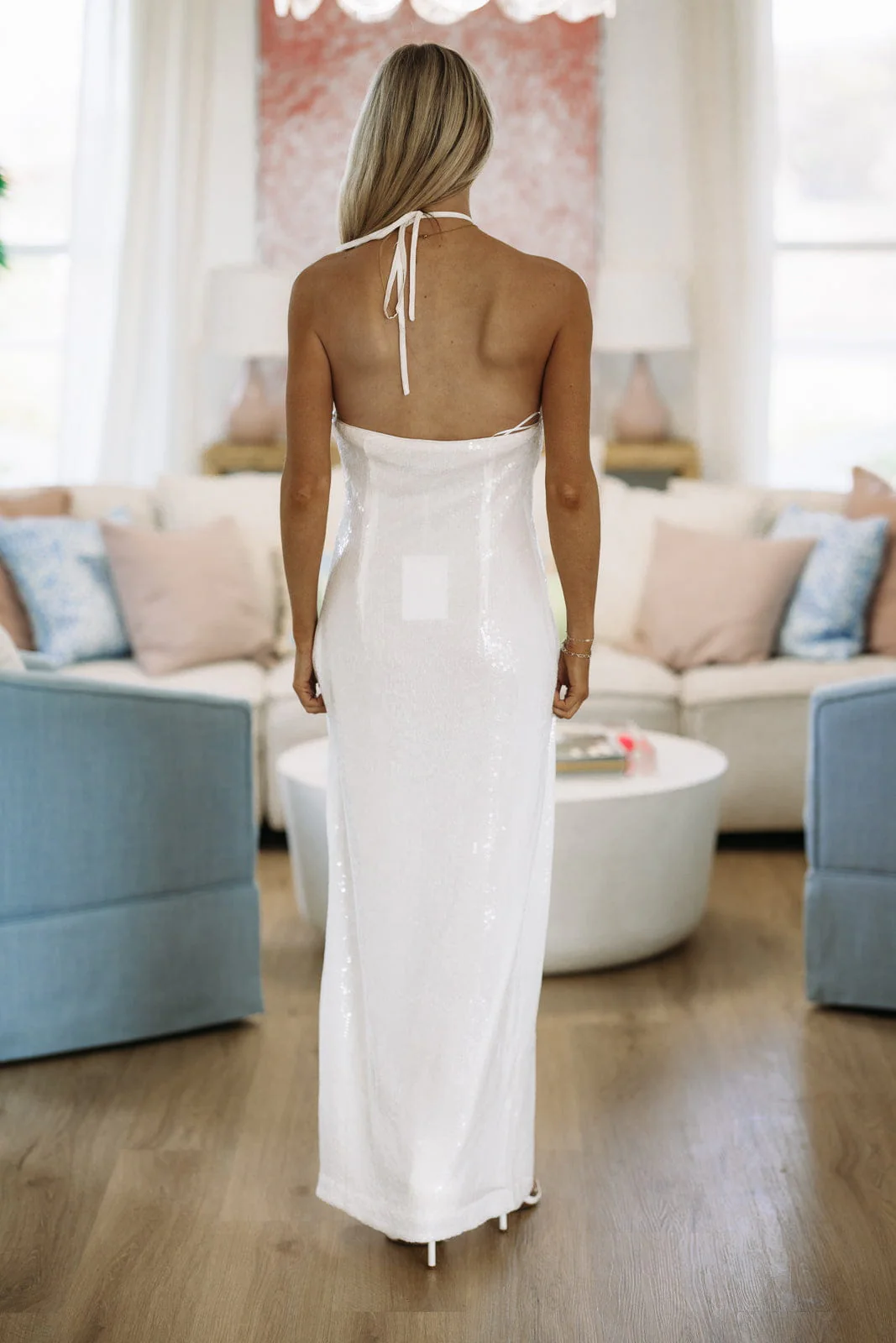 Rose Dream Maxi Dress - White - Image 4