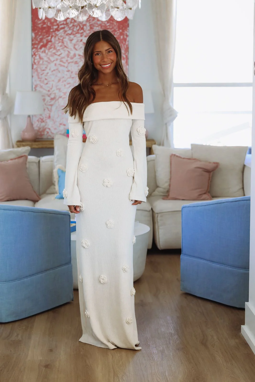Soho Loft Maxi Dress - Natural Cream - Image 2