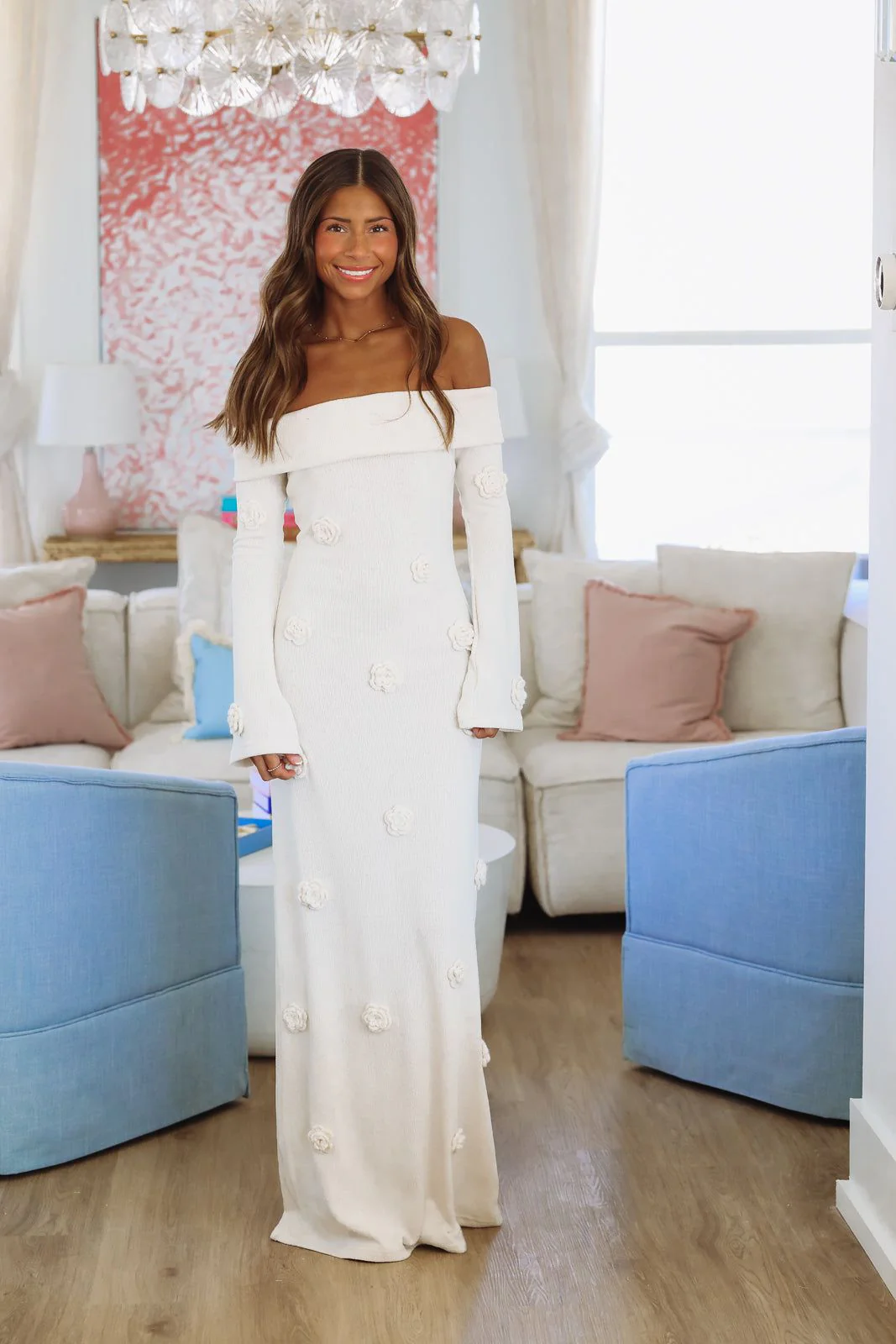Soho Loft Maxi Dress - Natural Cream - Image 3