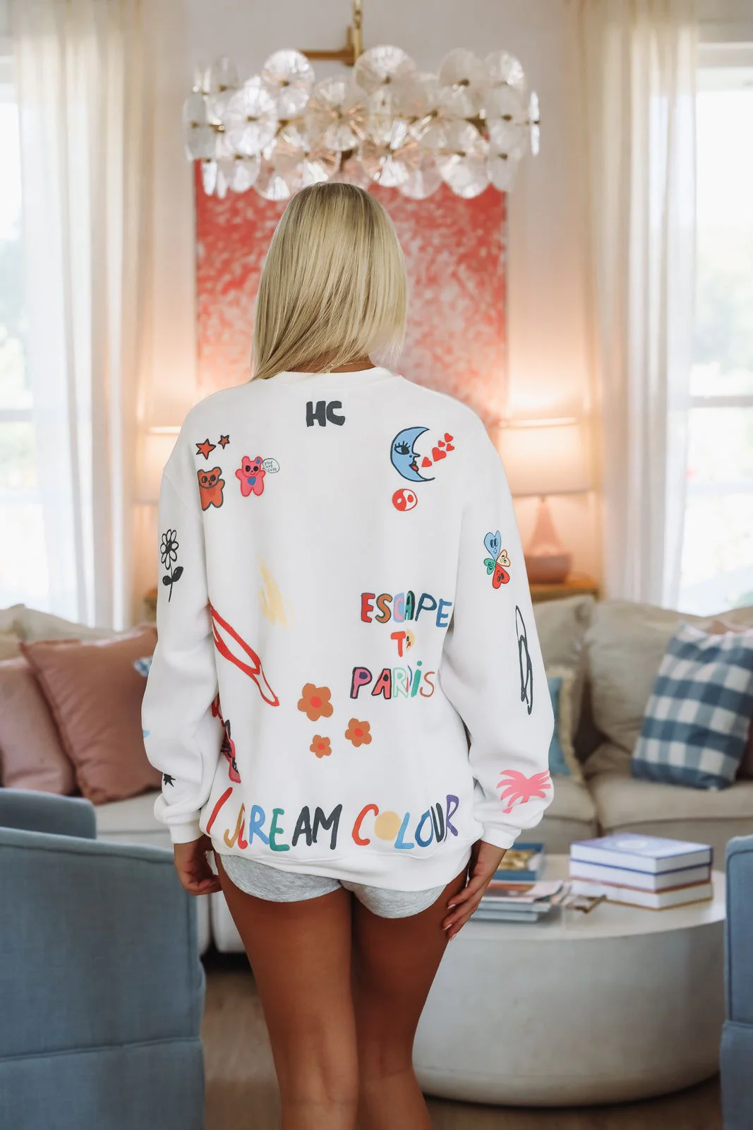 Somebody Loves You Crewneck By Mayfair Group - White - Image 3