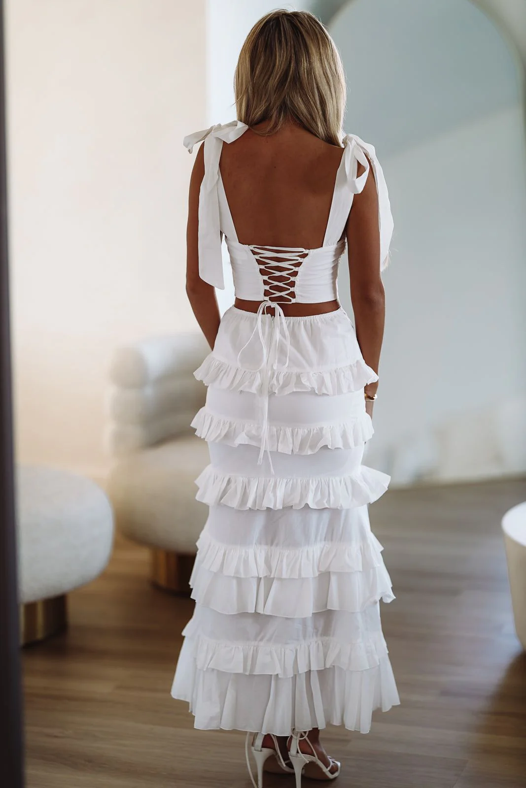Spring Muse Crop Top - White - Image 3