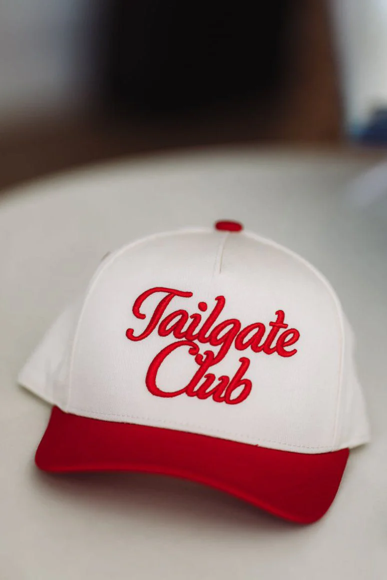 Tailgate Club Snapback Cap - Red and Cream