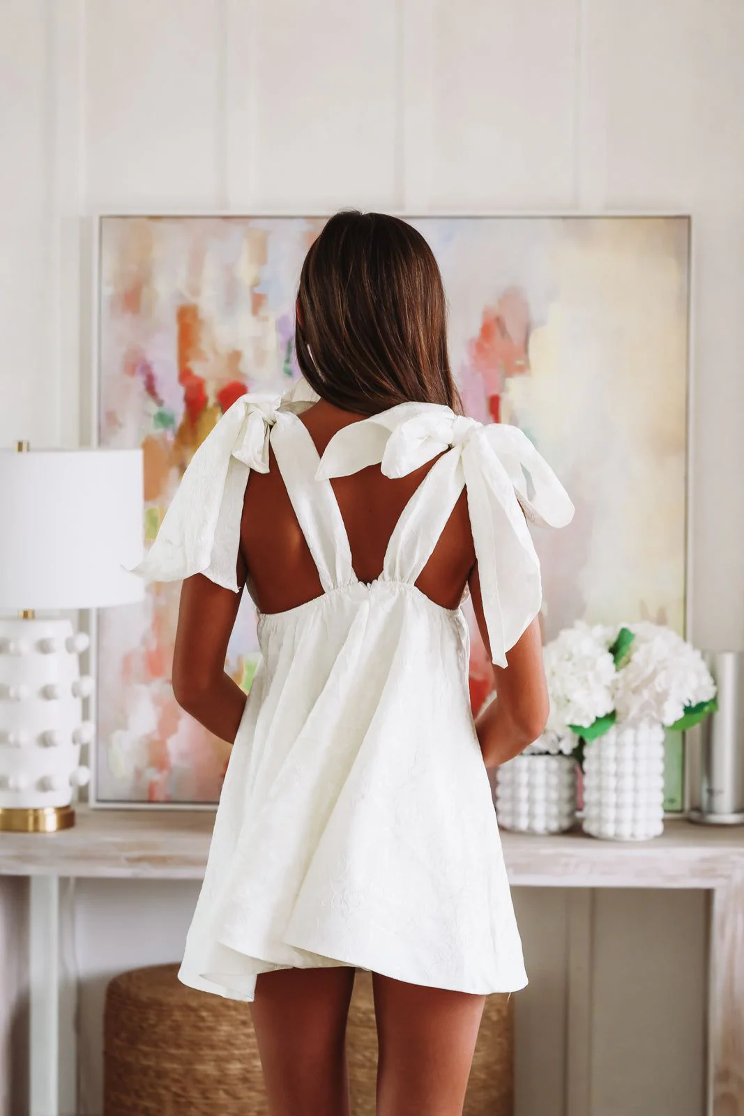 Take the Date Mini Dress - White - Image 5