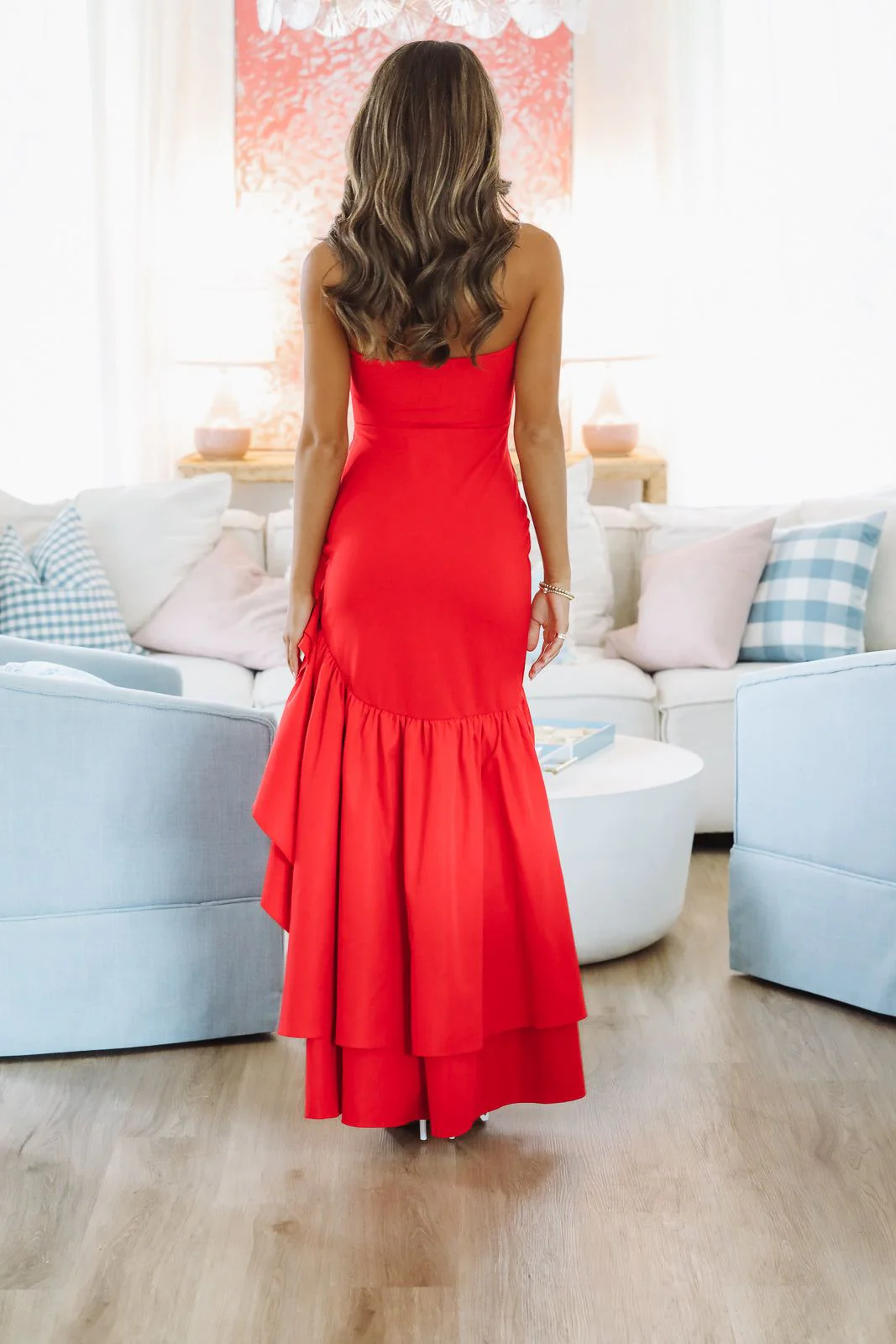 Temptress Maxi Dress - Red - Image 3