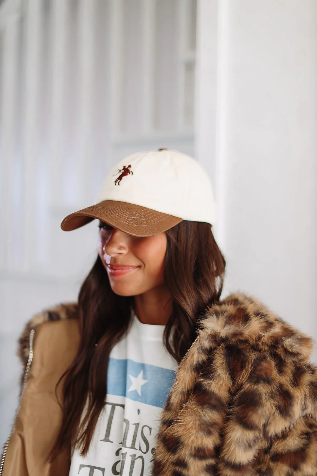 The Laundry Room Giddy Up Cap - Khaki and Brown - Image 2
