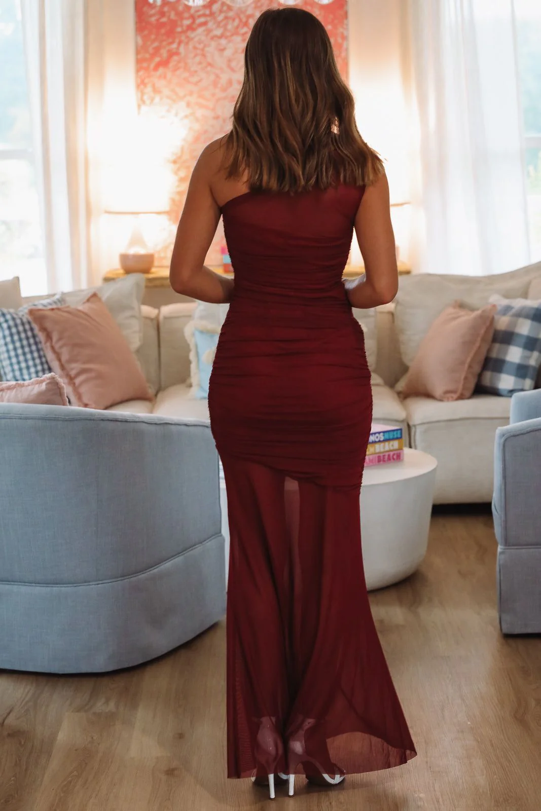 The Walk Maxi Dress - Wine - Image 4