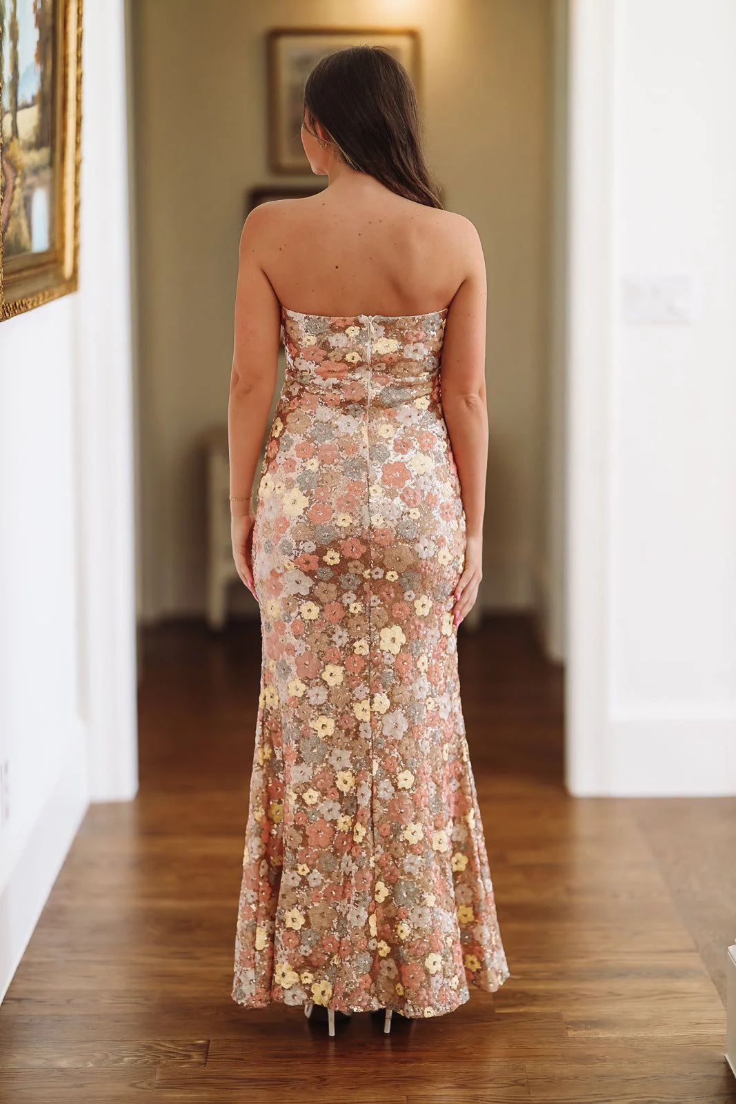 Think I'm in Love Maxi Dress - Rose Gold - Image 3