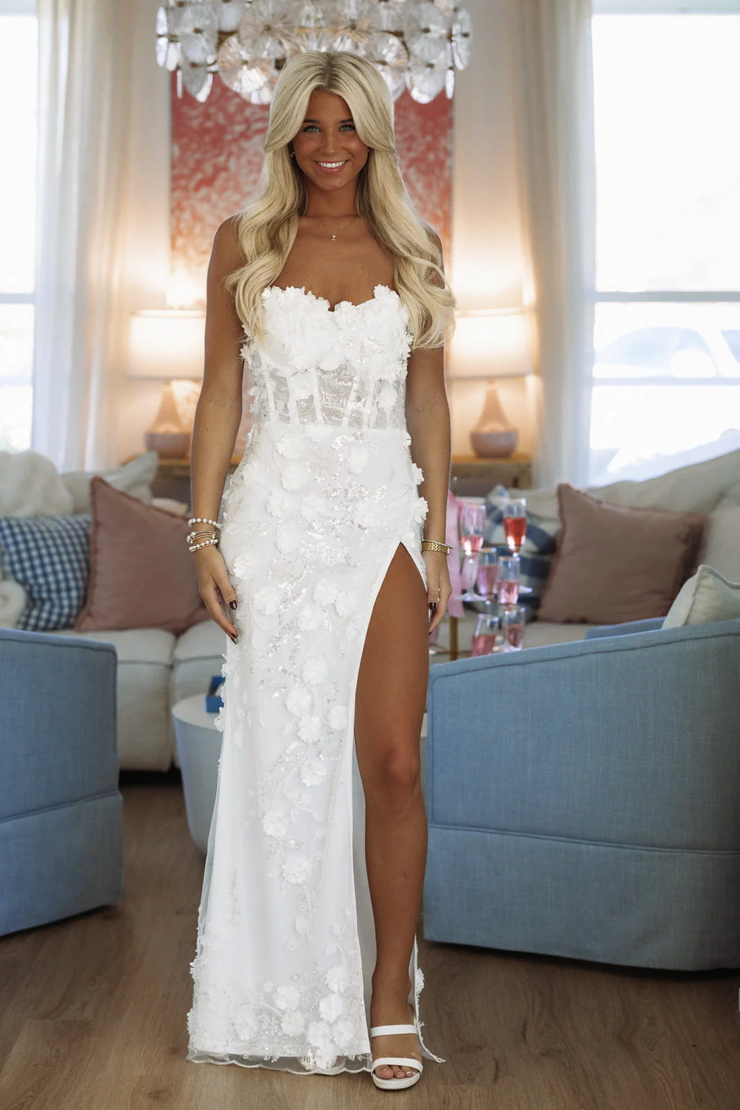 This Very Moment Maxi Dress - White