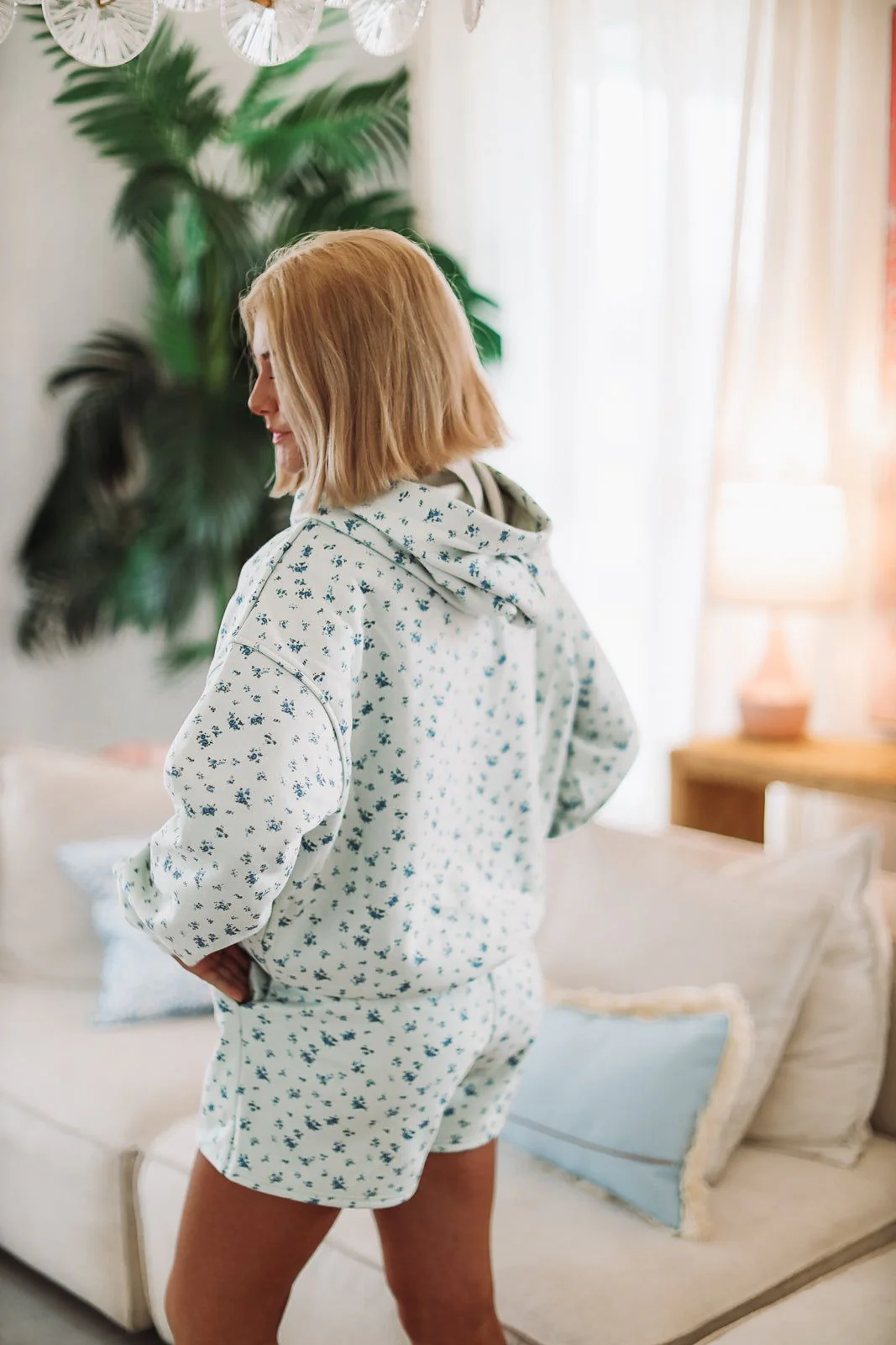 Tiny Flowers Hoodie - Mint (FINAL SALE) - Image 2