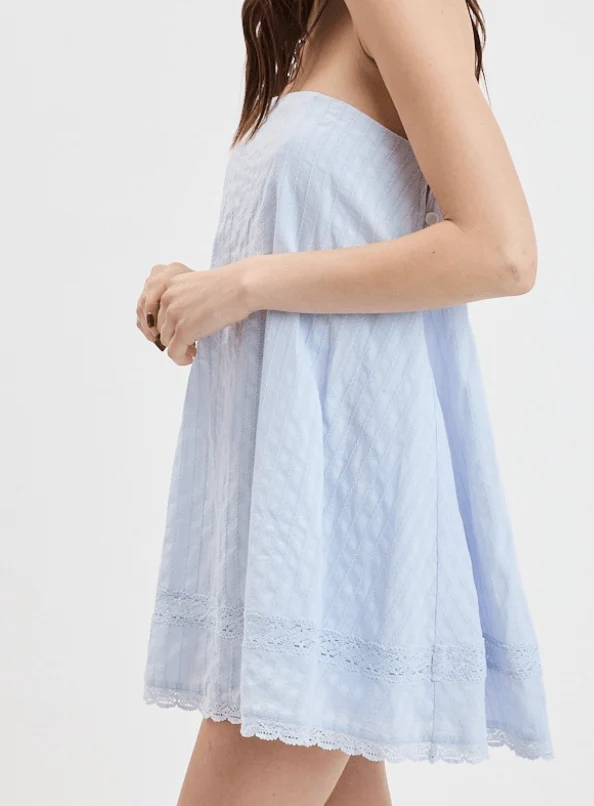 Twirl Me Mini Dress - Blue - Image 2