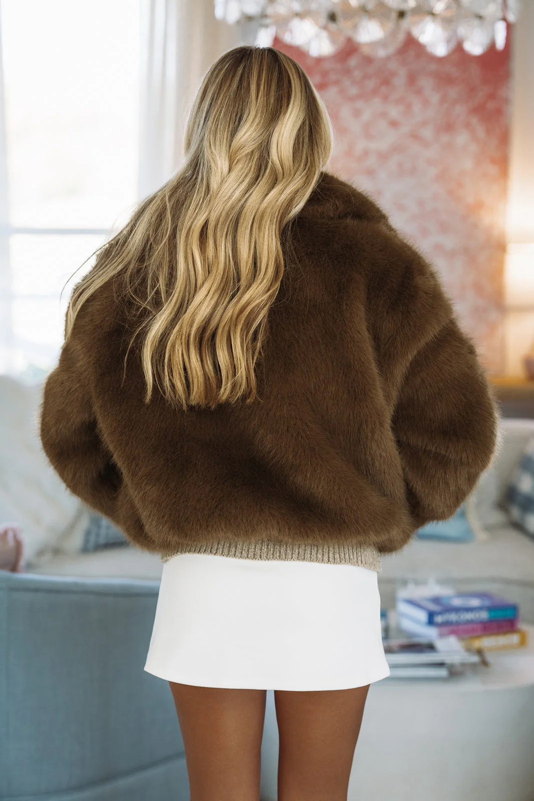 Upper Eastsider Cropped Jacket - Mocha - Image 3