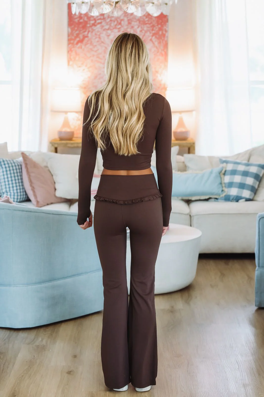 Vital Motion Crop Top - Brown - Image 2
